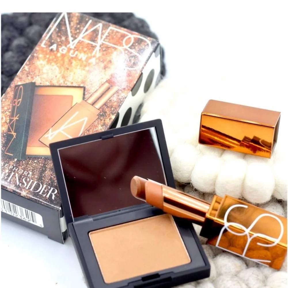 New In Box NARS Laguna Bronzer and Lip Balm Sephora Duo Travel Size Minis
